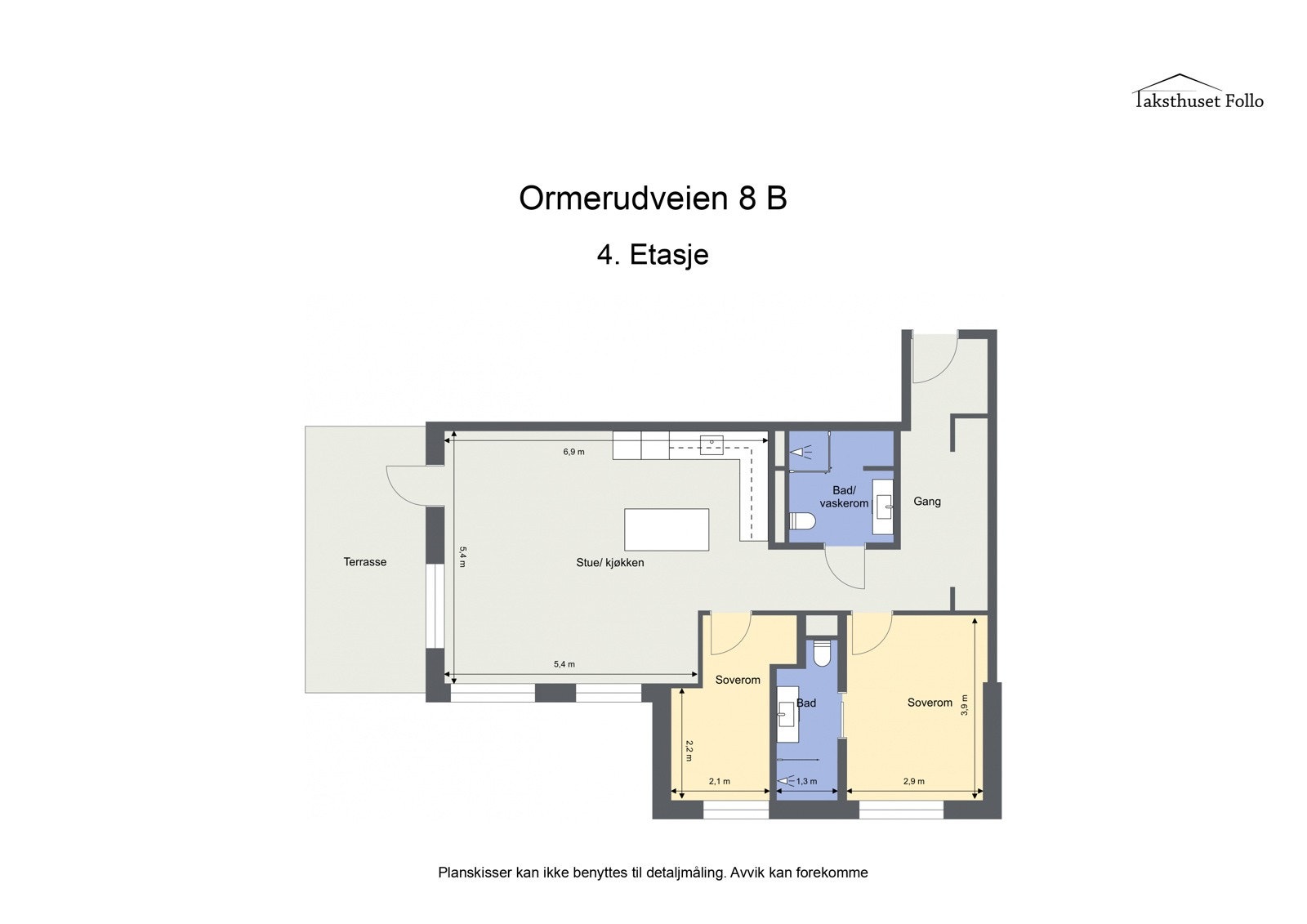 Planskisse - Ormerudveien 8 B, 4. etg. Galleribilde
