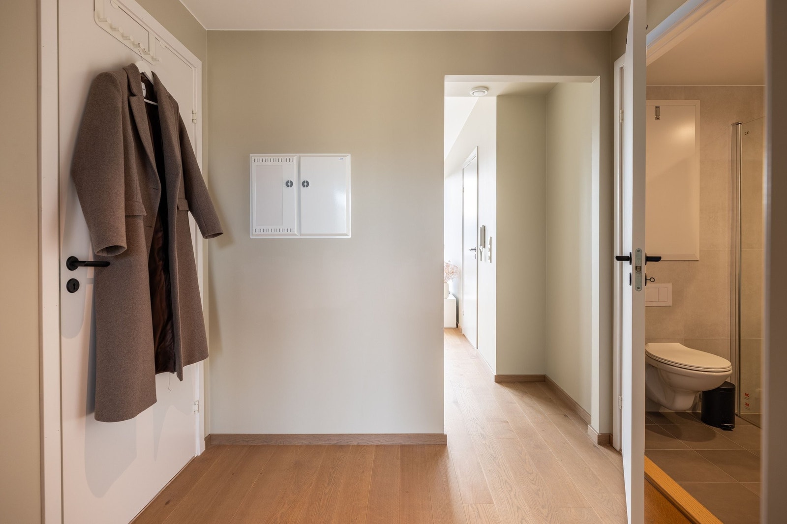 Inngang til bad og innvendig bod fra entré Galleribilde