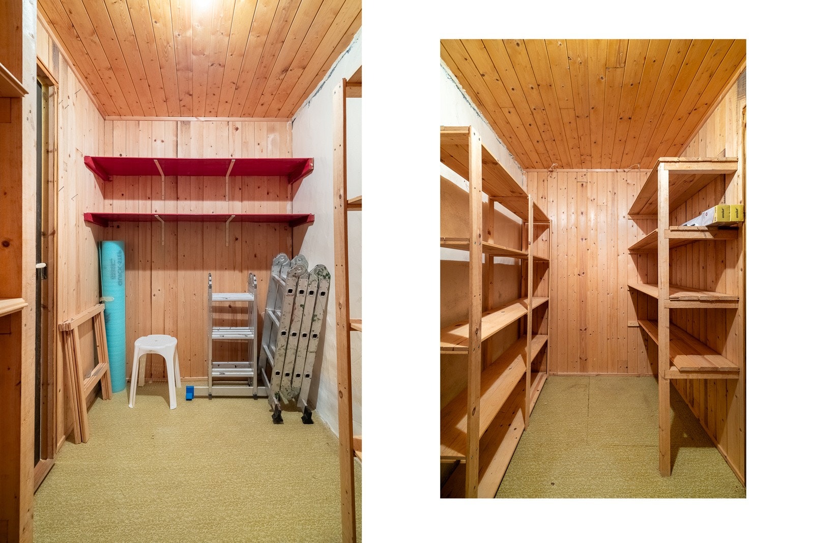 Det er i alt tre boder i denne etasjen på 5,6 m², 4,9 m² og 5,3 m². Galleribilde