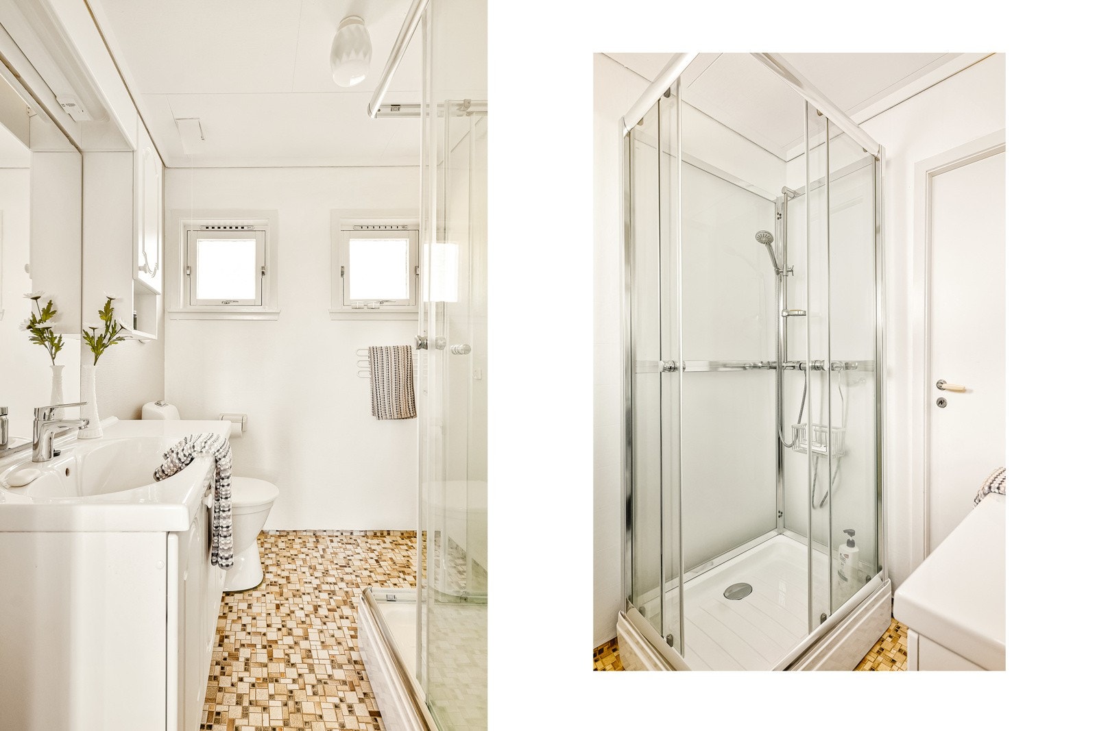 Badet ligger like ved soverommene og er 3,2 kvm. Galleribilde