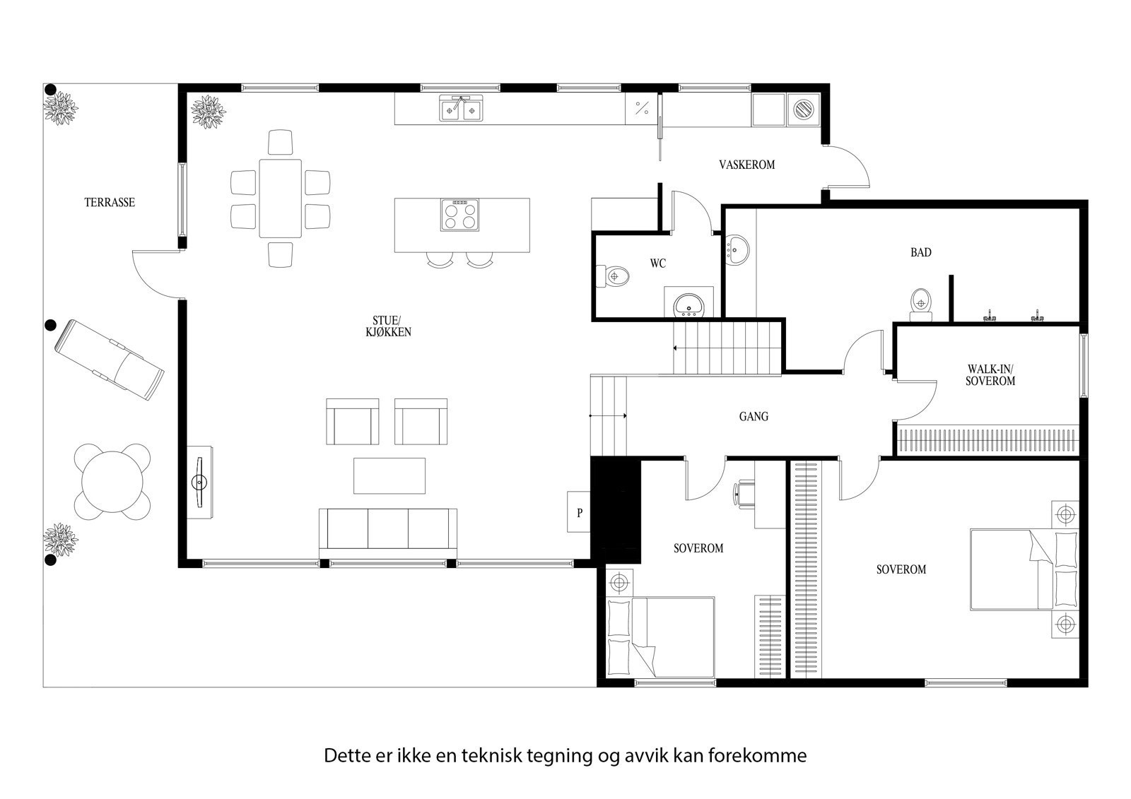 Plantegning 2. etasje Galleribilde