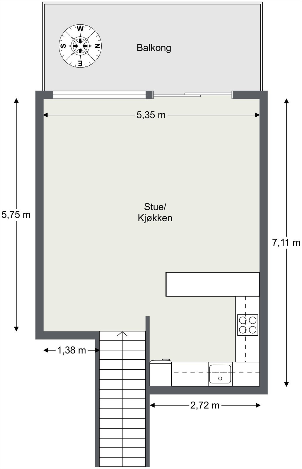 Plantegning 3. etasje. Galleribilde