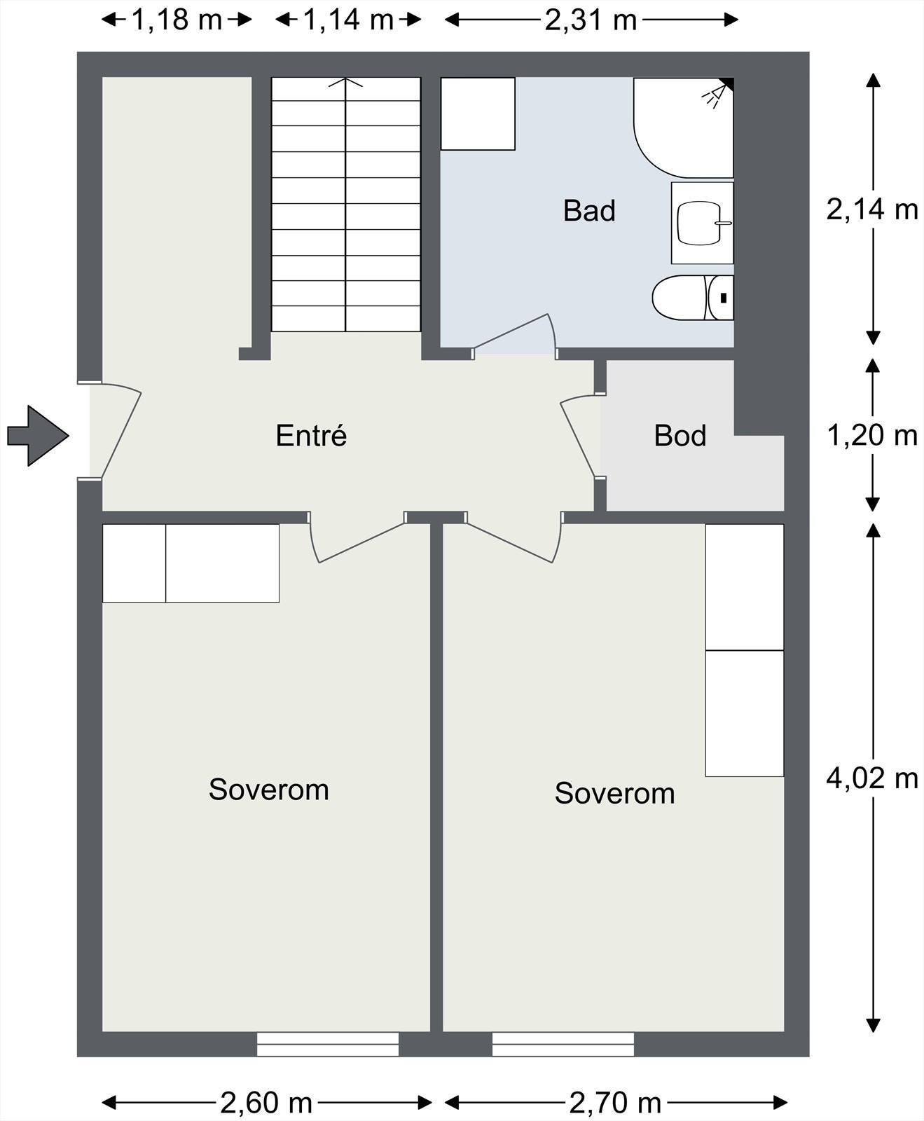 Plantegning 2. etasje. Galleribilde