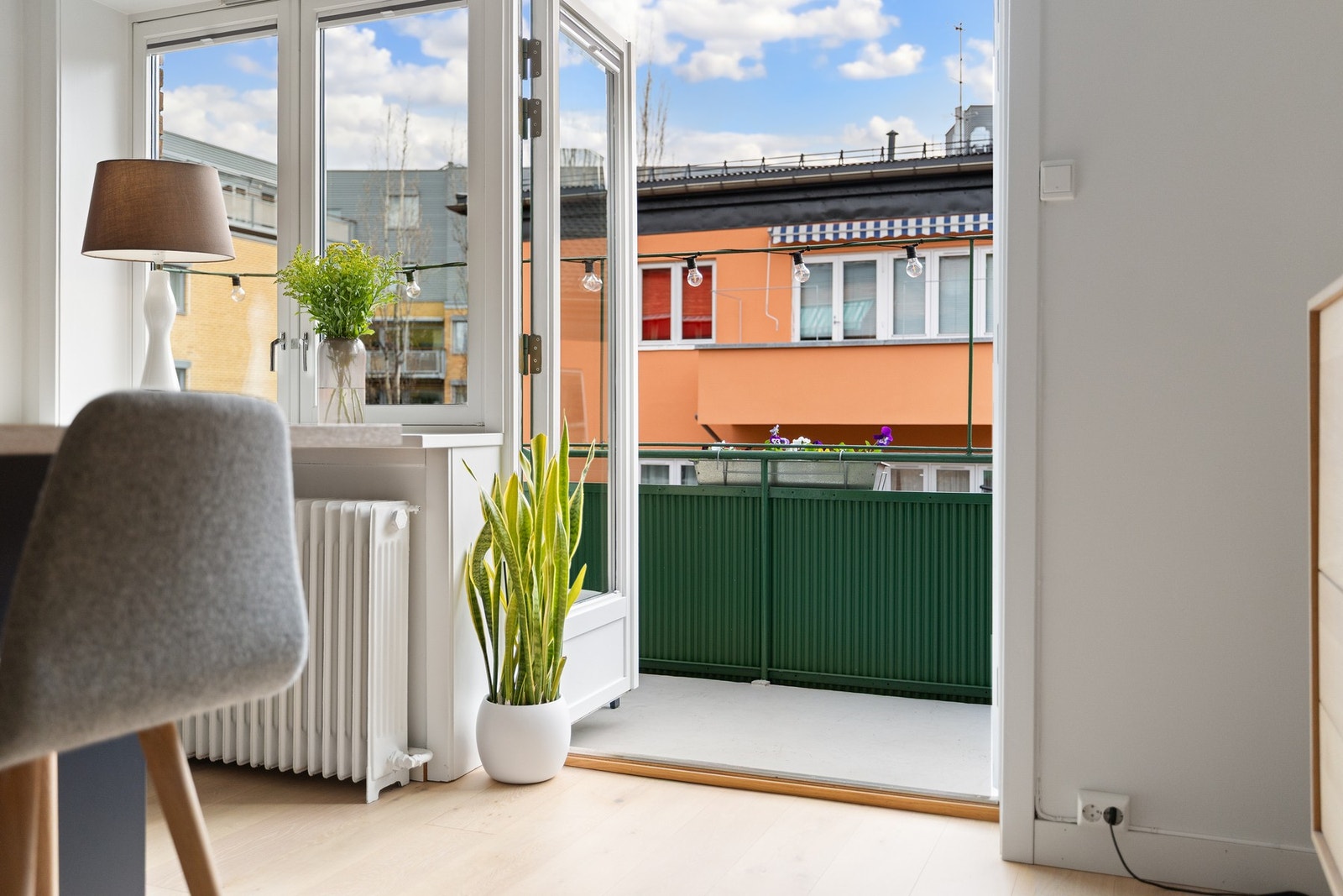 Balkonger er restaurert i regi av sameiet i 2013. Galleribilde