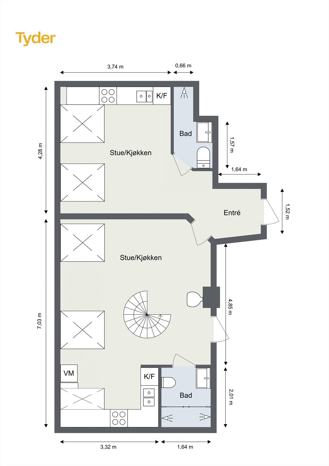 Plantegning 5.etasje Galleribilde