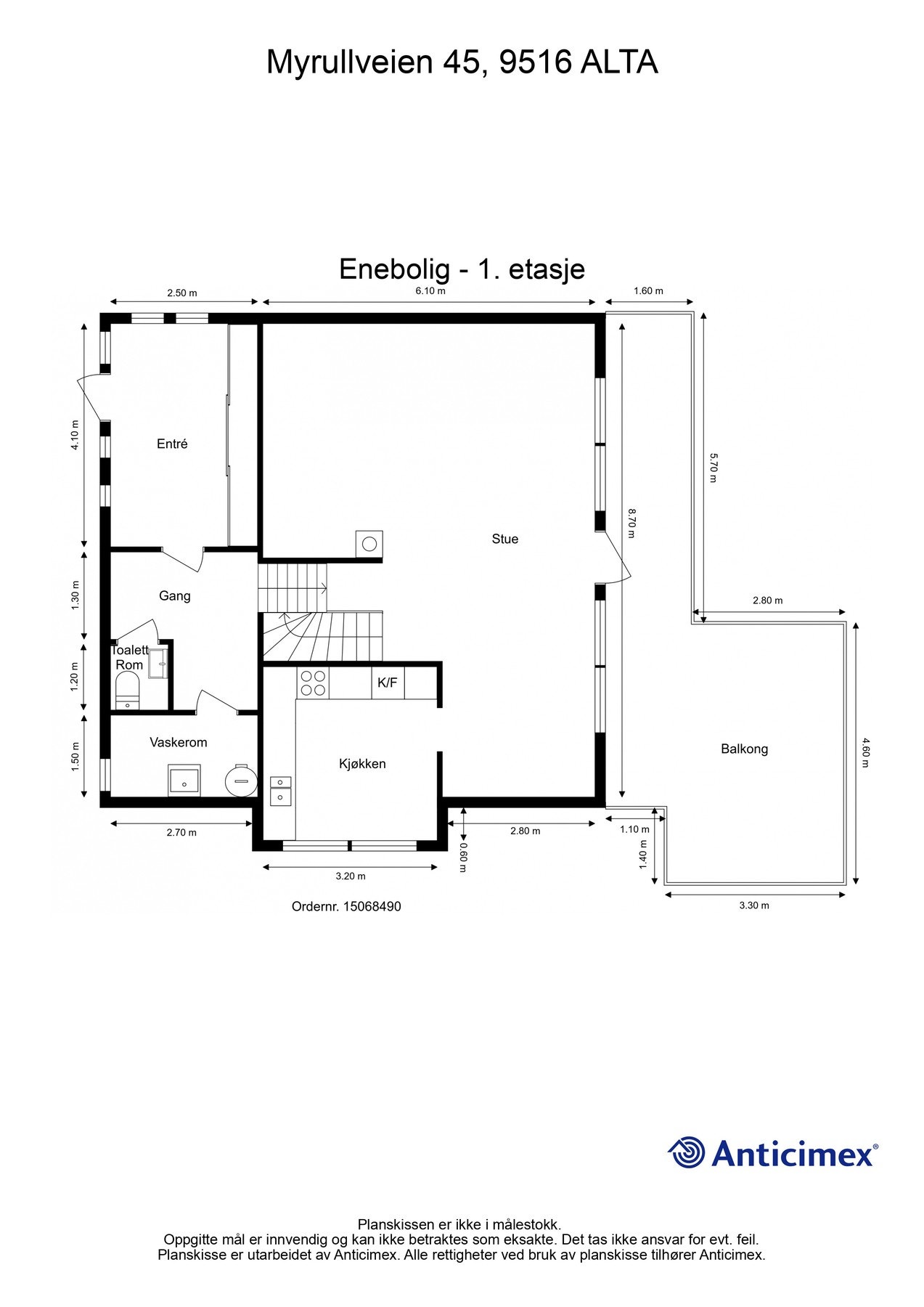 Plantegning 1. etasje. Galleribilde