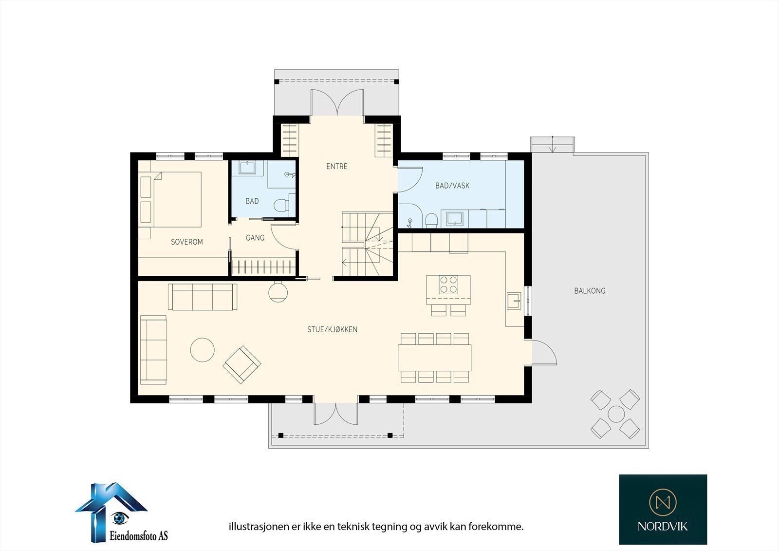 Presentasjon av hovedetasje Galleribilde