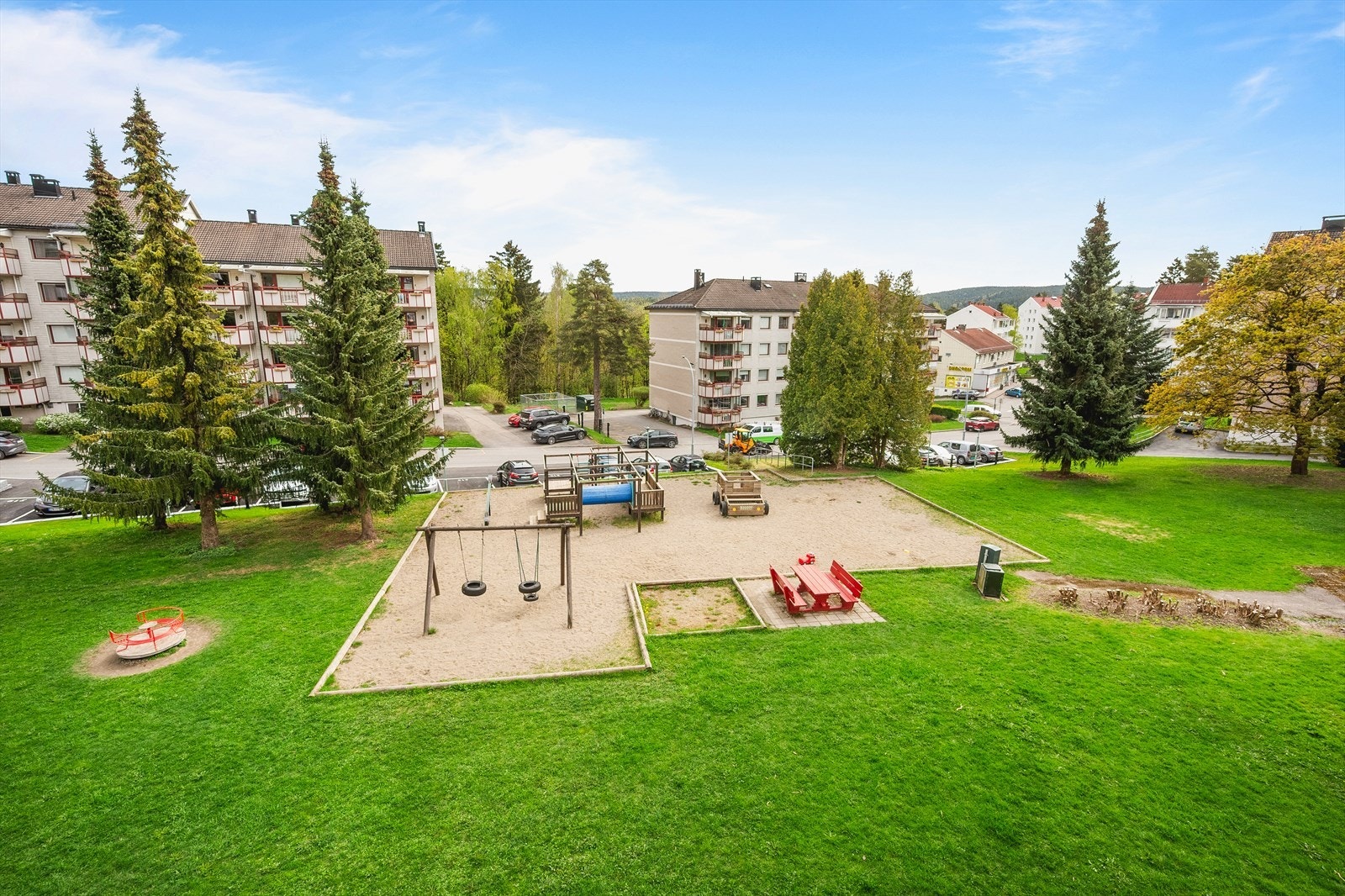 Hyggelig utsyn fra balkongen. Galleribilde