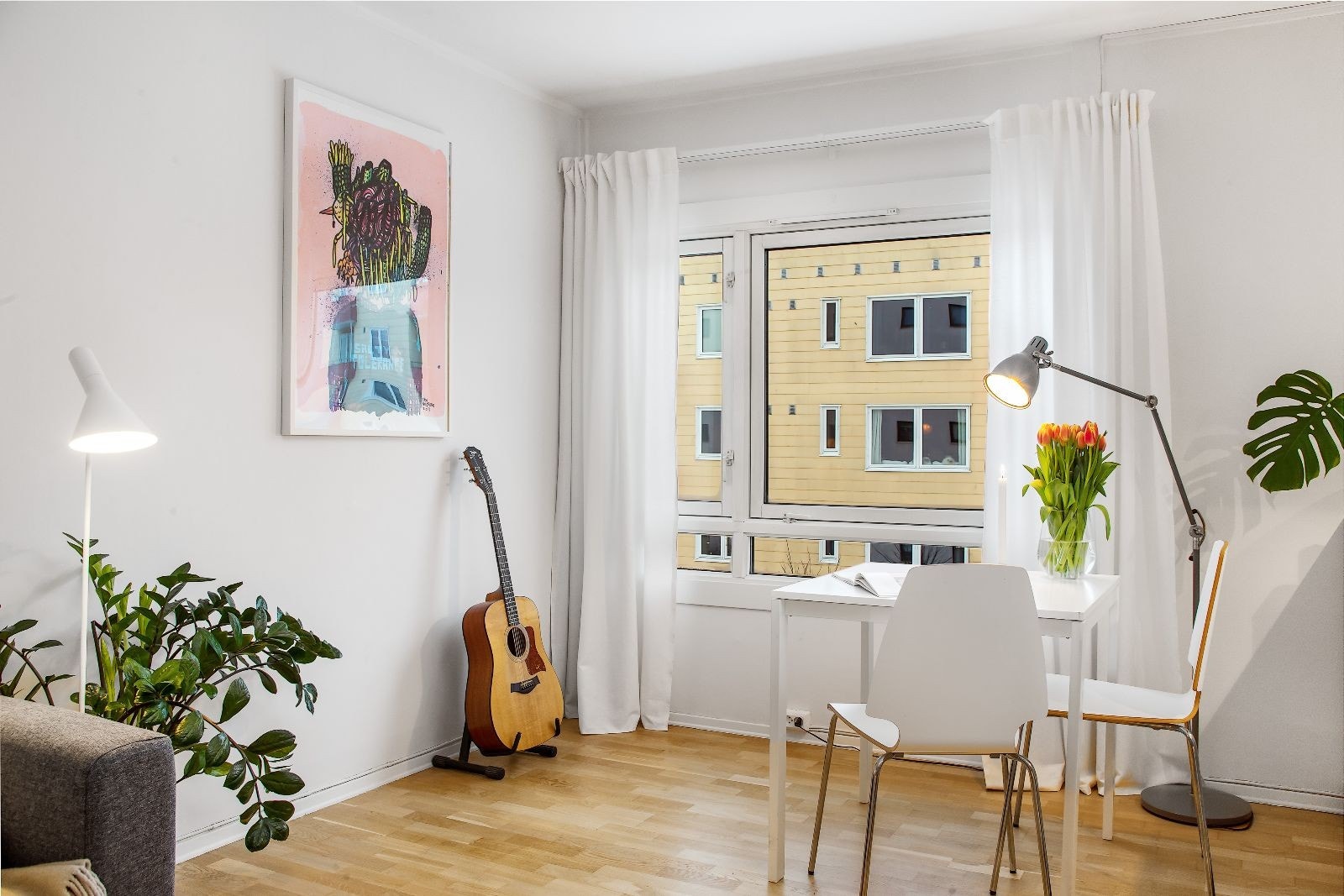 Leiligheten har fått balkong på 5 kvm etter bilder ble tatt. Galleribilde