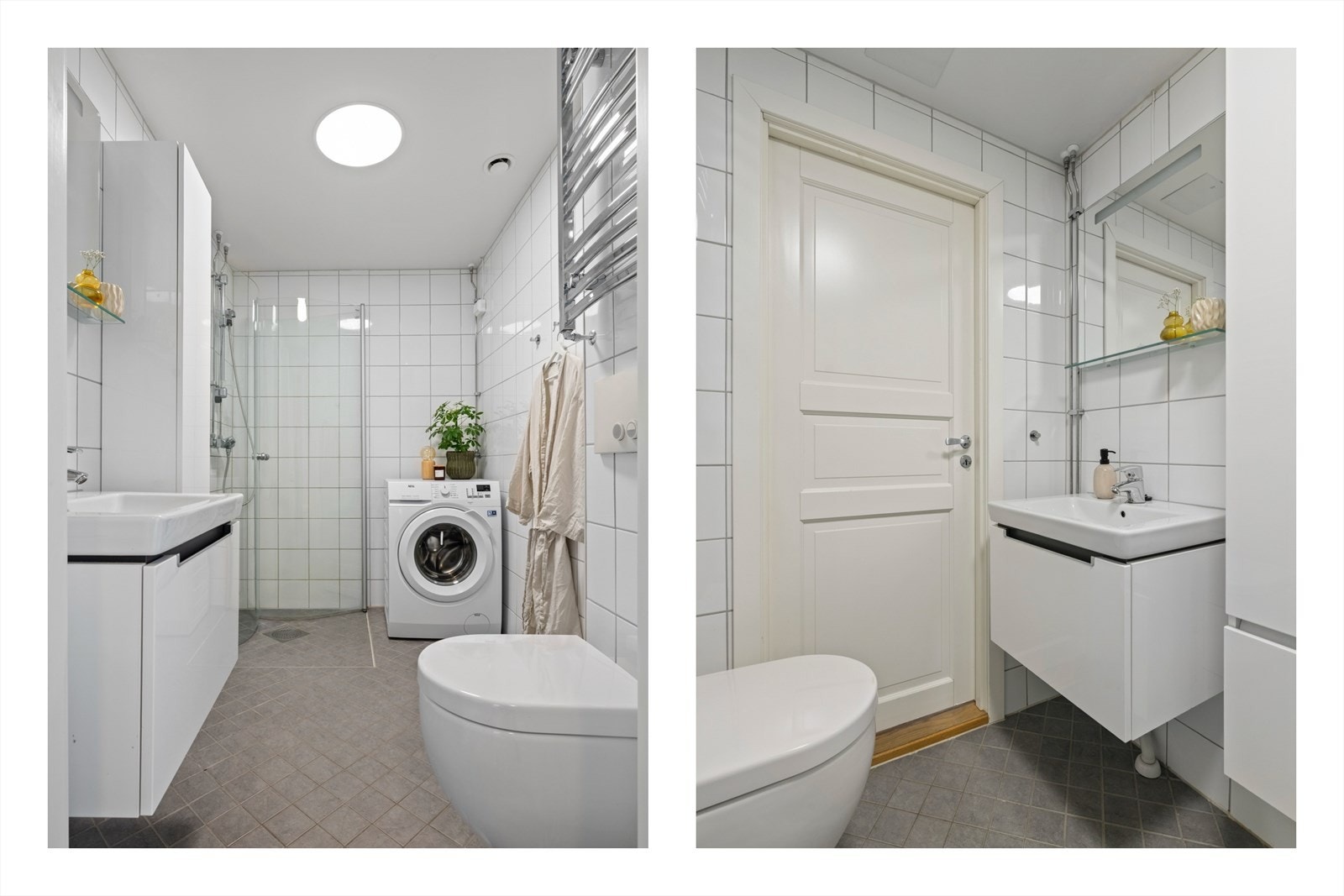 Rommet har vannbåren gulvvarme. Det er mekanisk avtrekk. Galleribilde