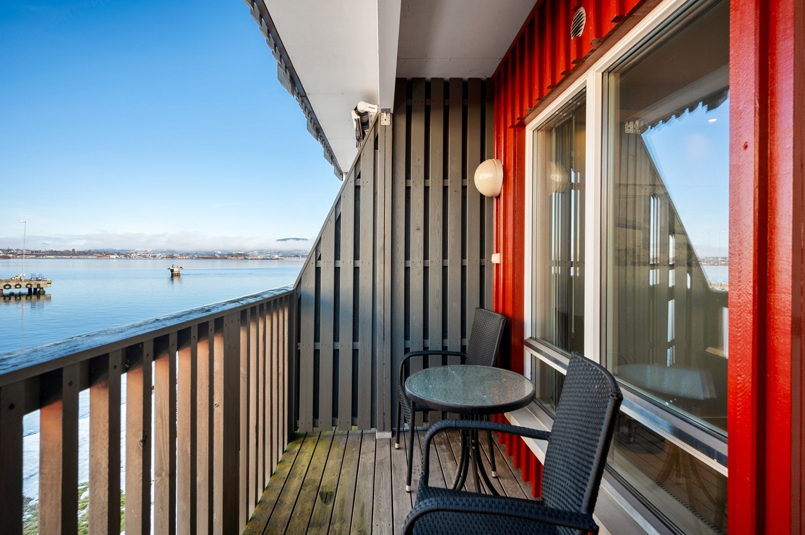 Utsikten fra balkongen Galleribilde