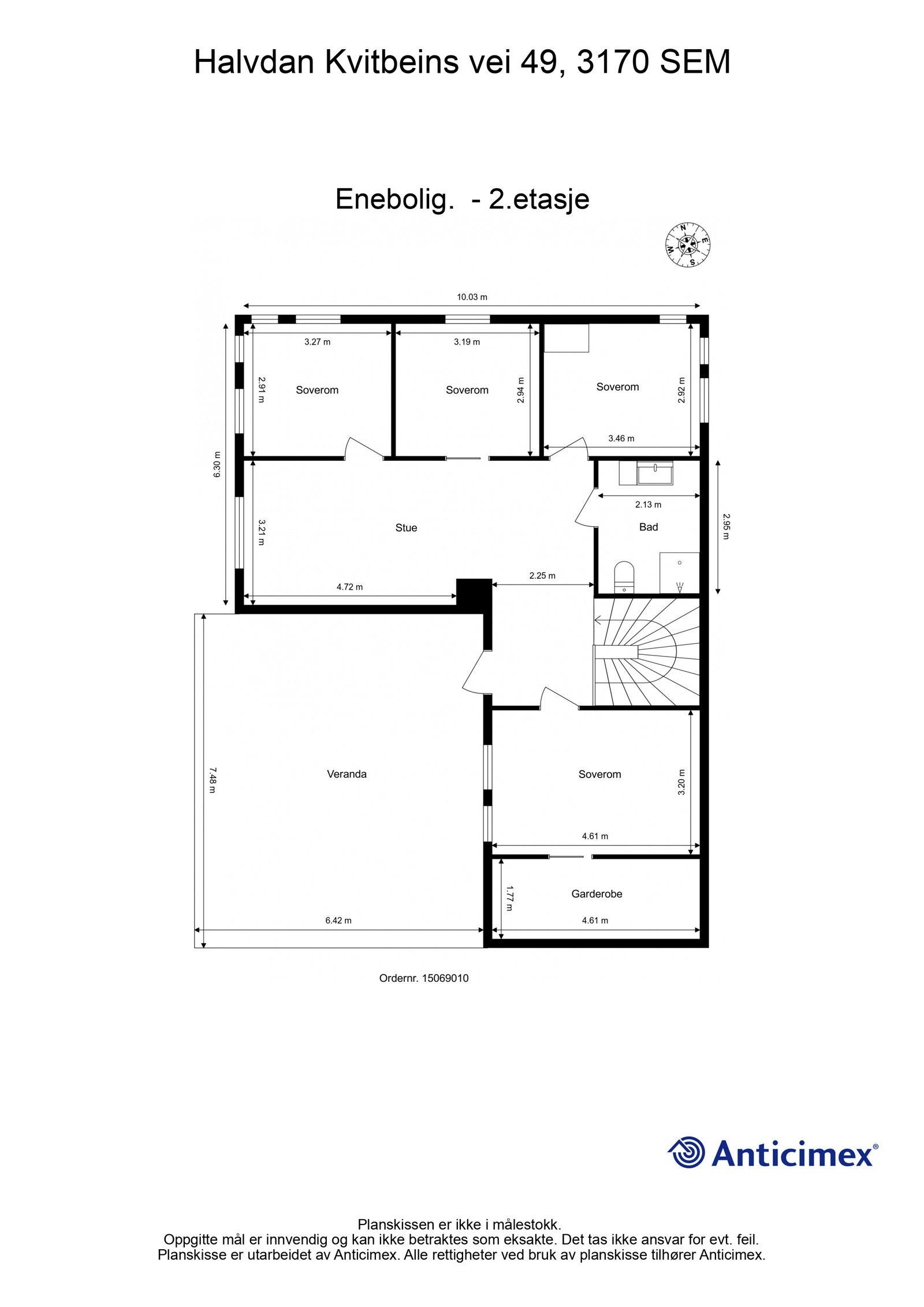 Plantegning 2.etasje Galleribilde