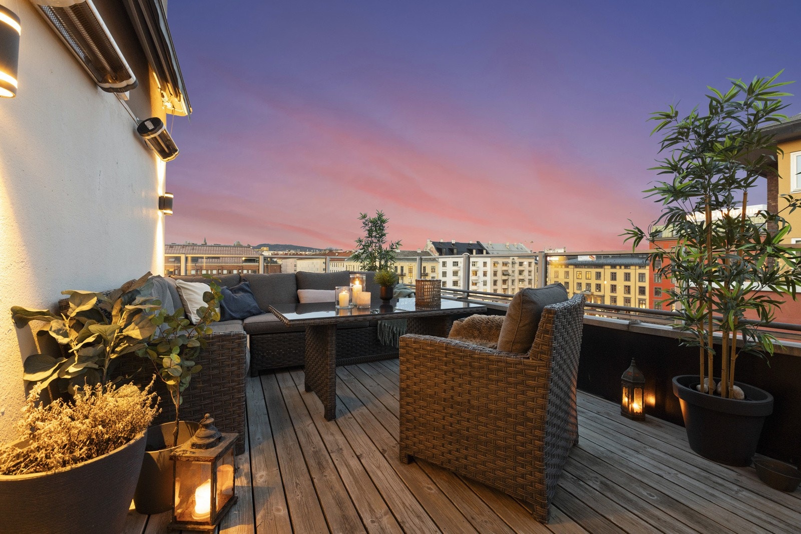 Drømmer du om en en leilighet med det lille ekstra som egen privat takterrasse med skjermet beliggenhet over Oslos tak? Galleribilde