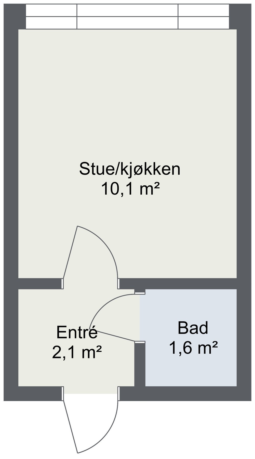 Planskisse 2. etasje. Borettslaget skiftet vinduer og oppgraderte fasaden i 2020. Galleribilde