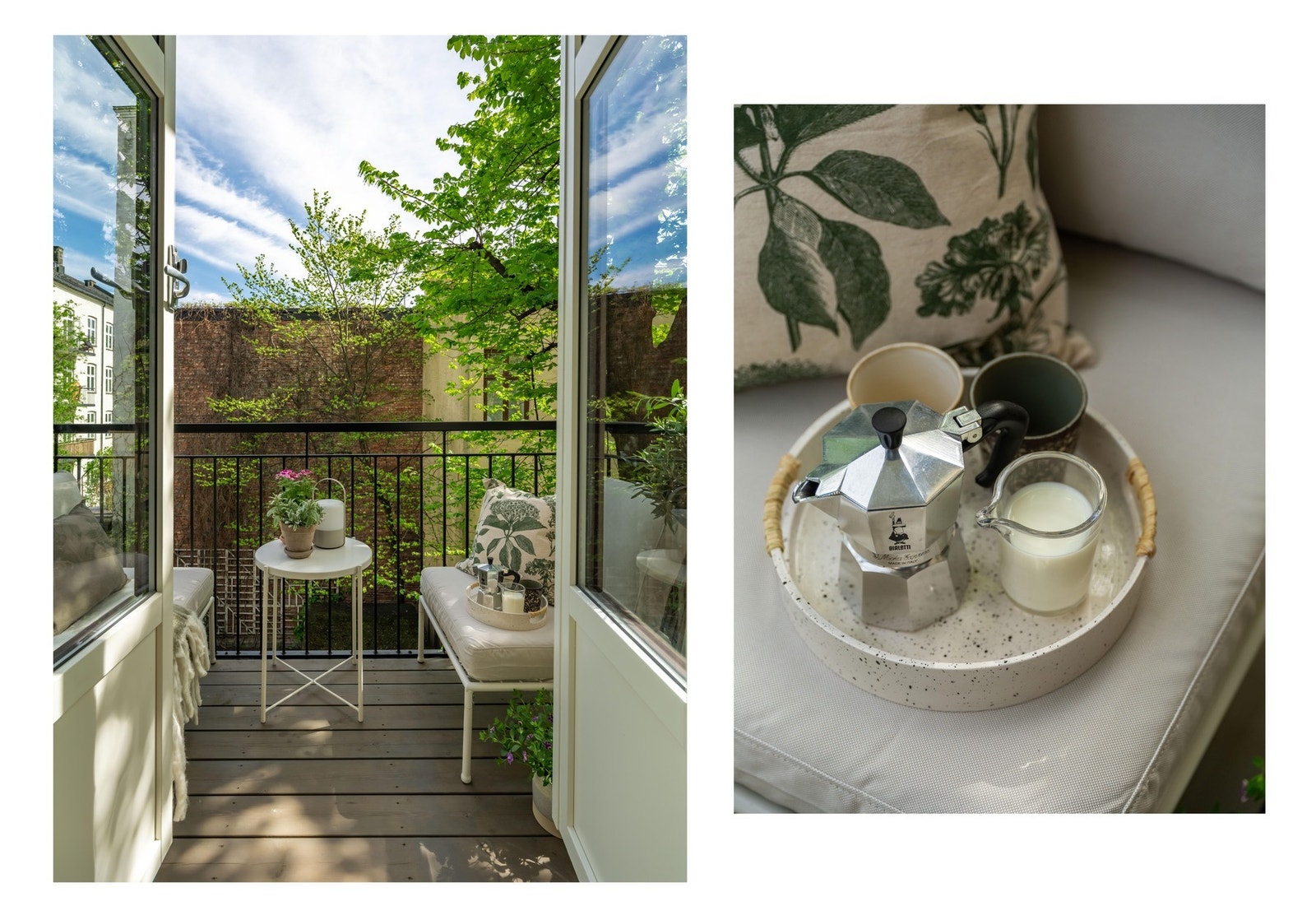 Supert for en morgenkaffe i sola, eller en spennende bok en rolig sommerkveld i skyggen. Galleribilde