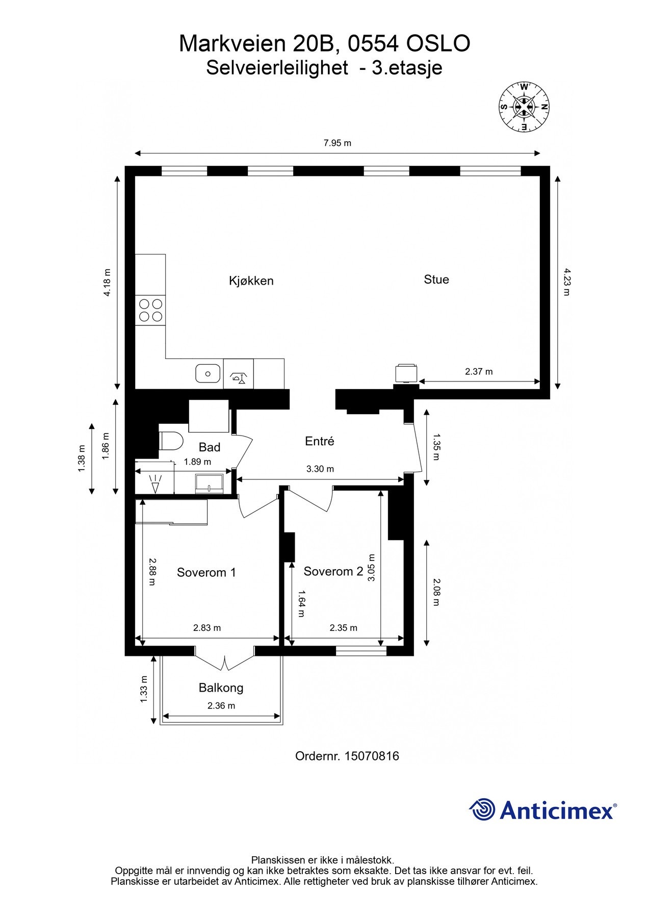 Først har vi planskissen, så får du orientert deg litt. Galleribilde