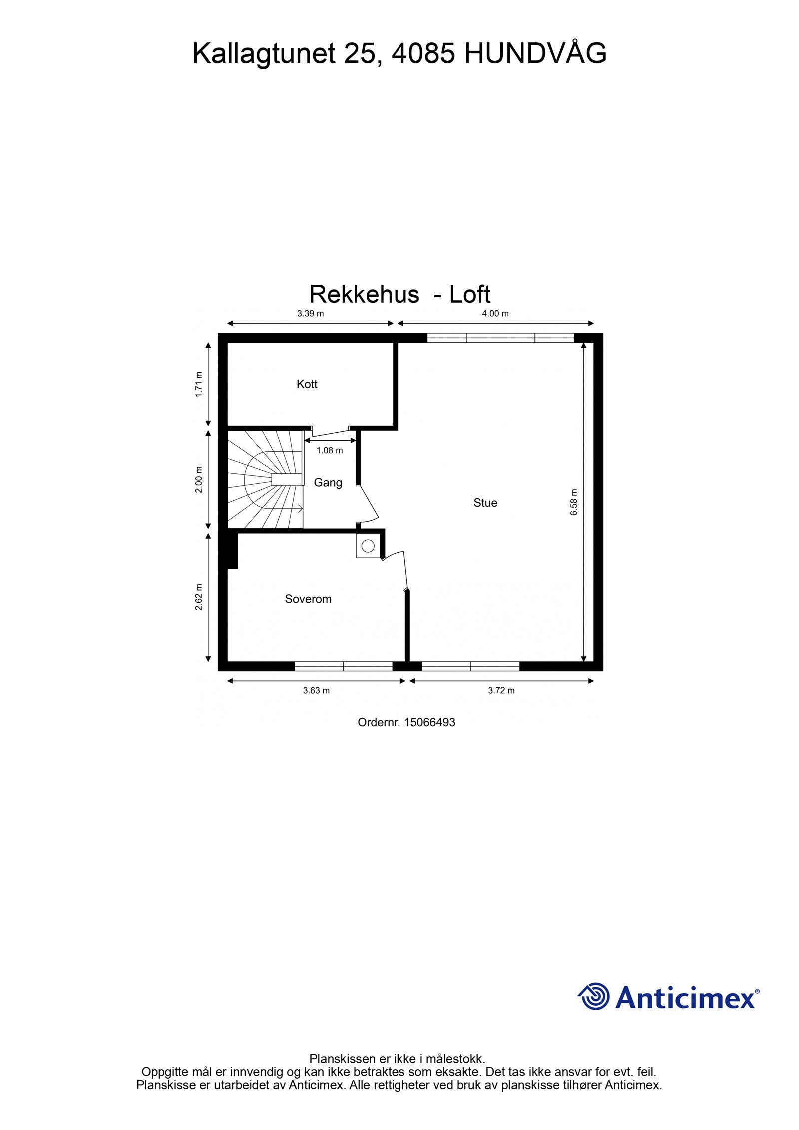 Plantegning Loft Galleribilde