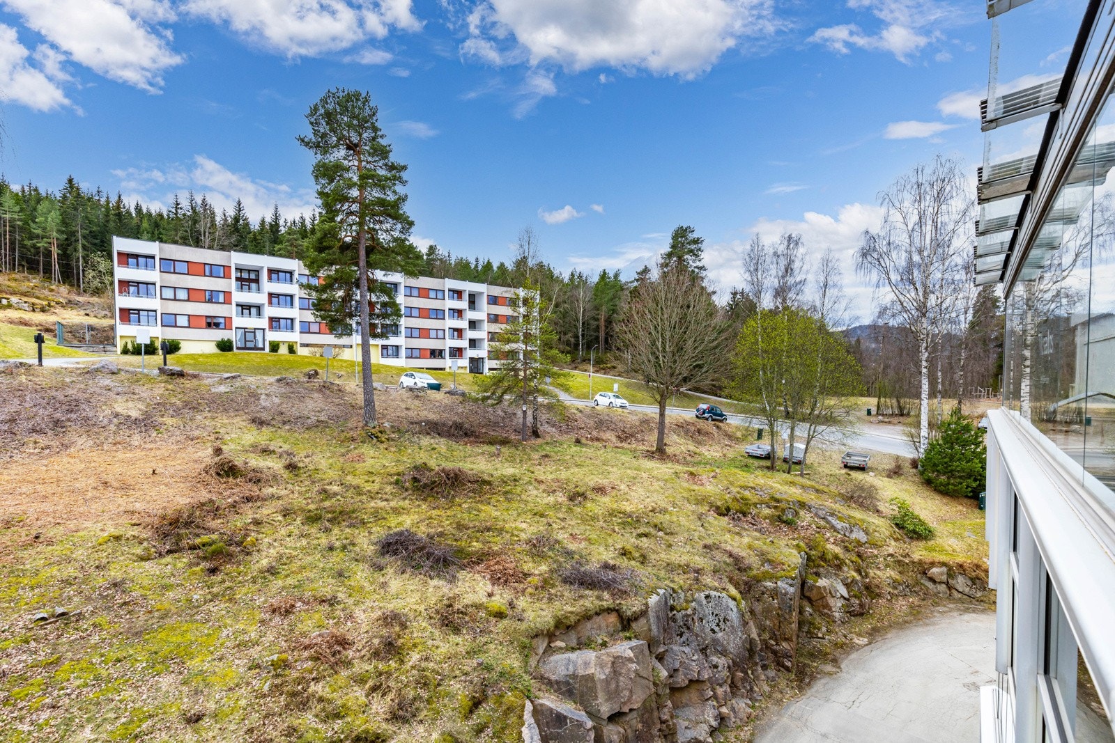 Utsikt fra balkong. Galleribilde