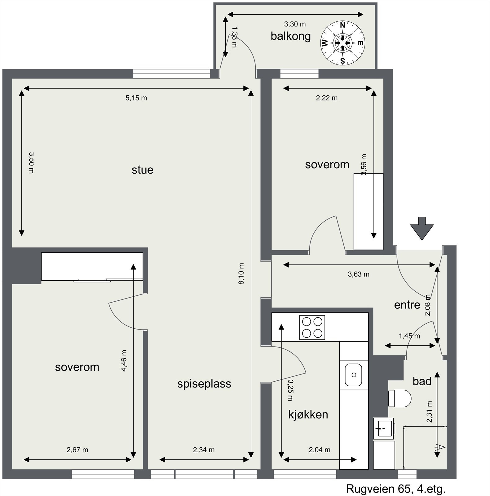 Plantegning Galleribilde