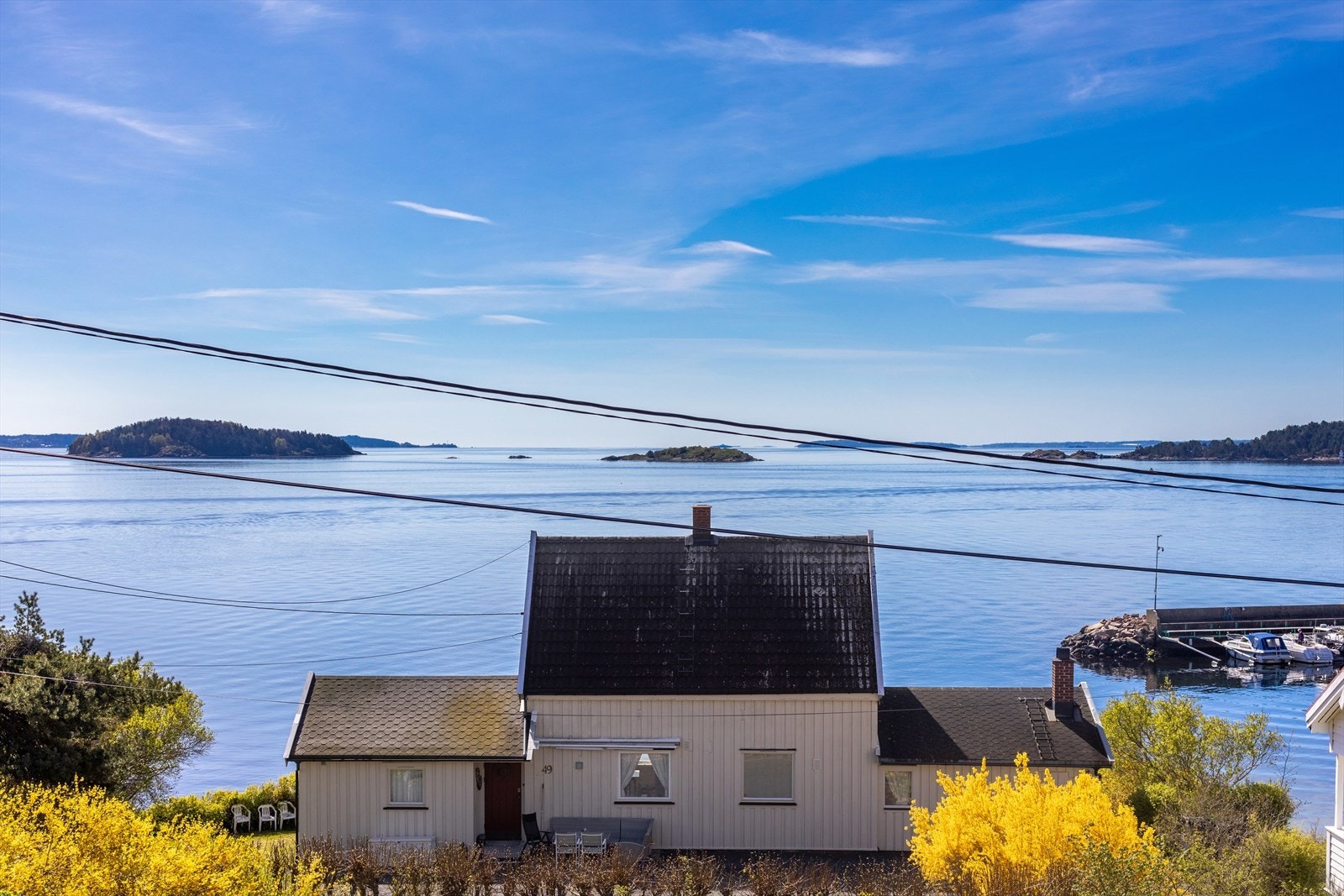 Utsikten fra eiendommen er upåklagelig. Galleribilde