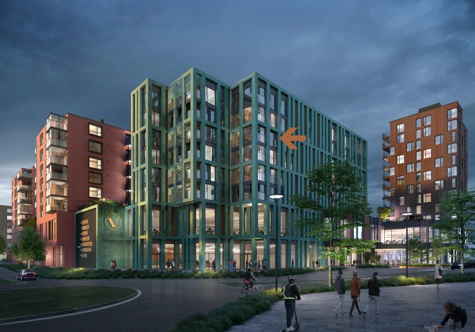 Flott toroms med stor balkong i Jadegården! Galleribilde