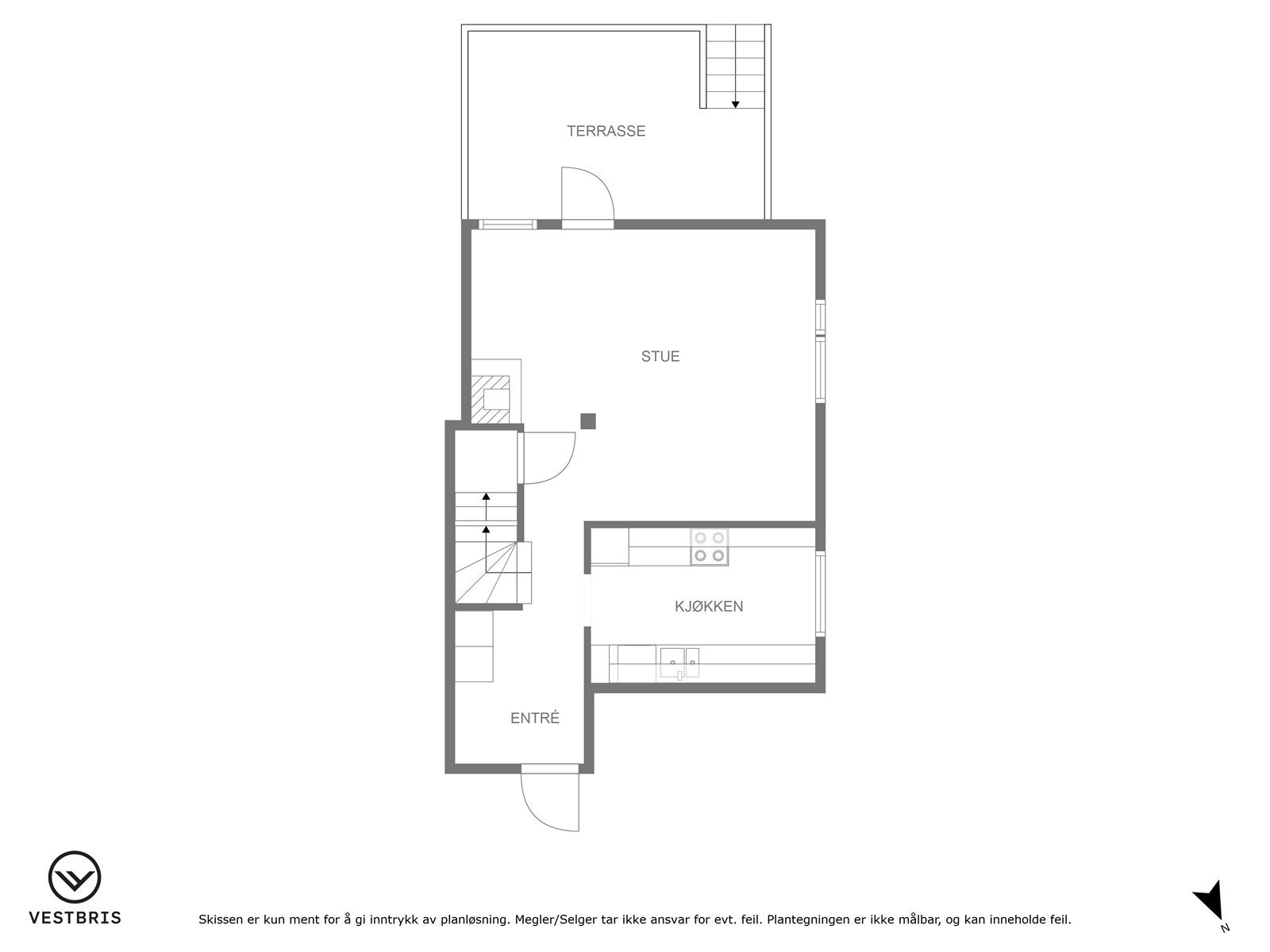 Plantegning av hovedetasjen. Galleribilde