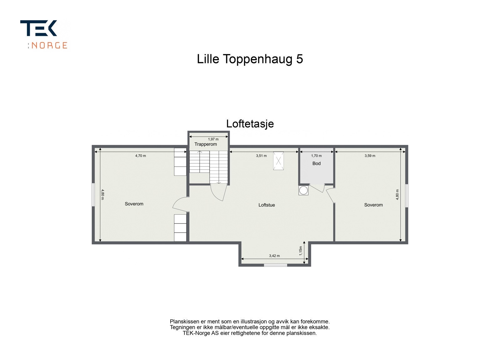 Lille Toppenhaug 5 - Loftetasje Galleribilde