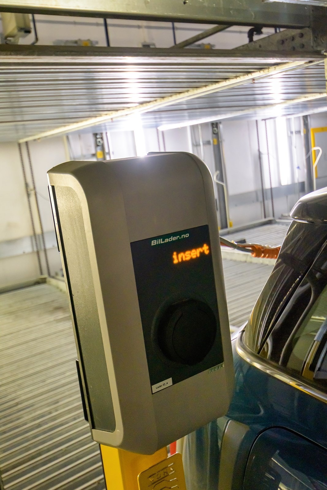 Det er montert ladeboks på plassen Galleribilde