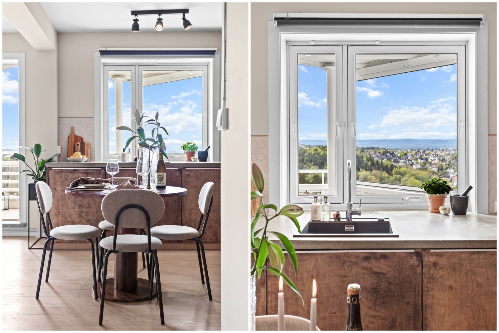 Vinduer og balkongdør ble skiftet i 2019, i regi av borettslaget. Galleribilde