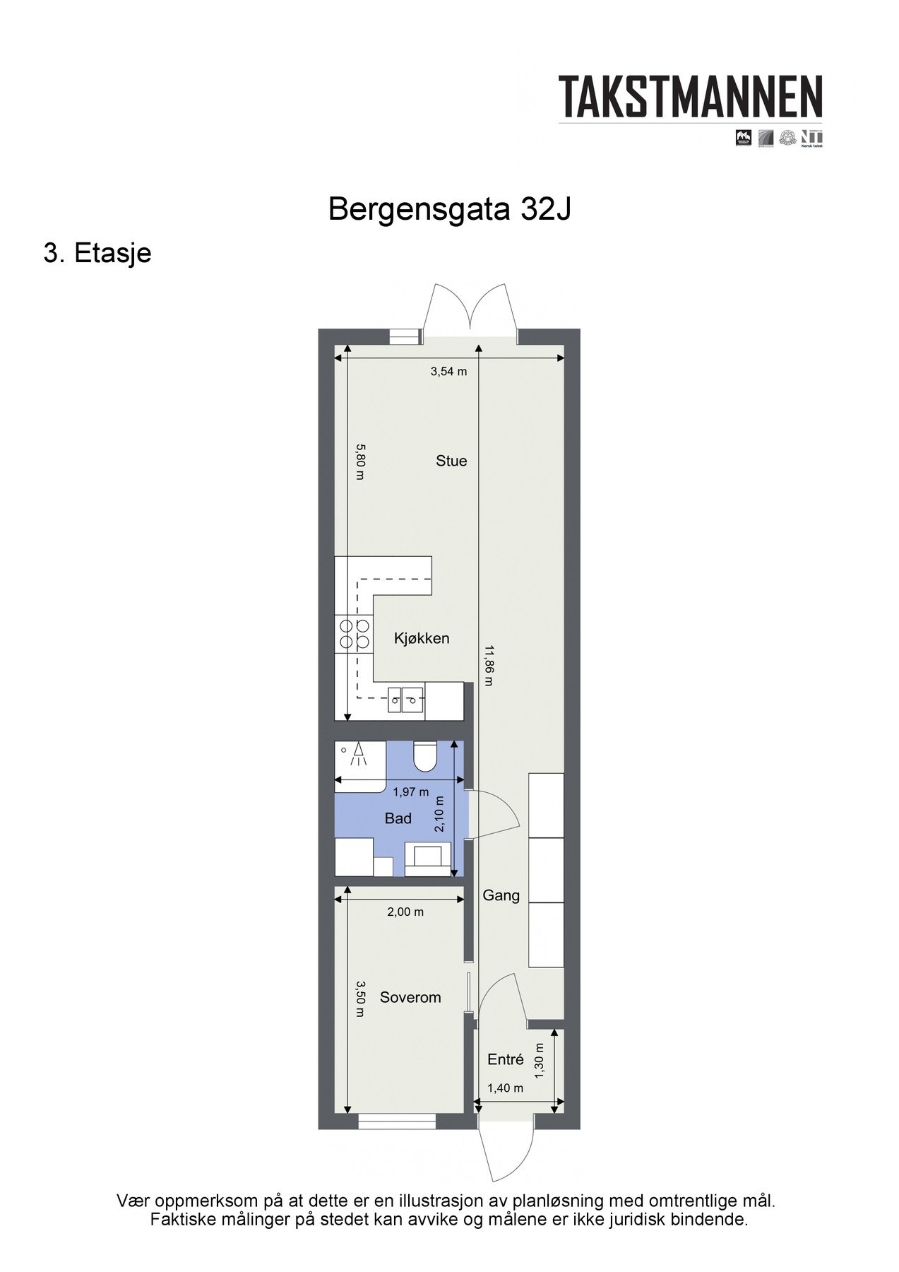 Plantegning. I tillegg medfølger en kjellerbod på ca. 5 kvm. Galleribilde