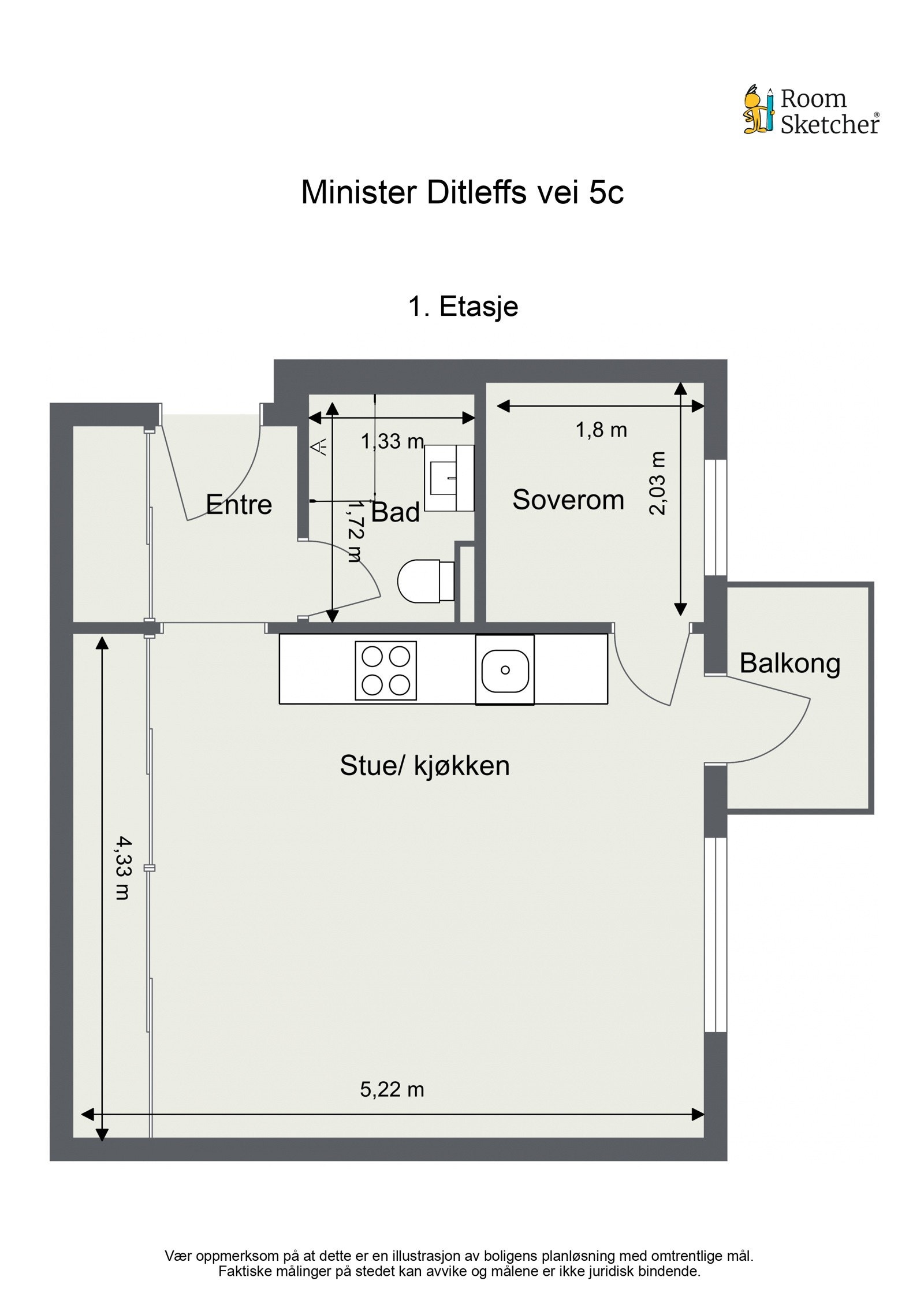 Planskisse Galleribilde