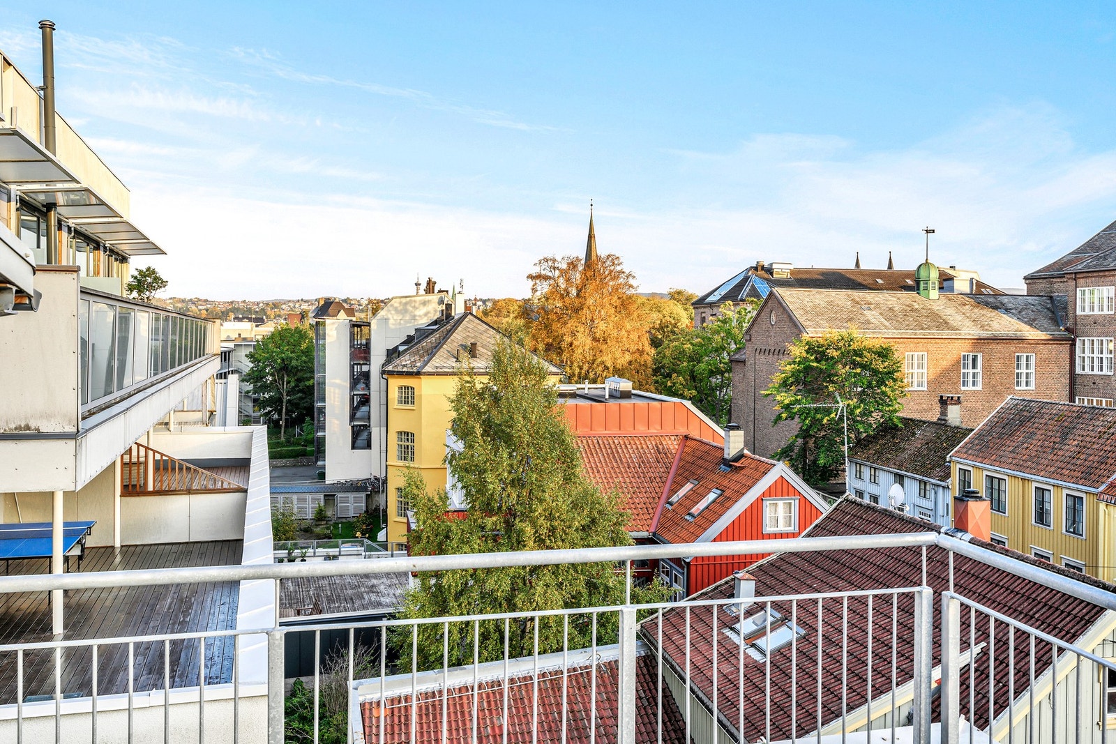 Her med utsikt mot Trondheim sentrum. Galleribilde