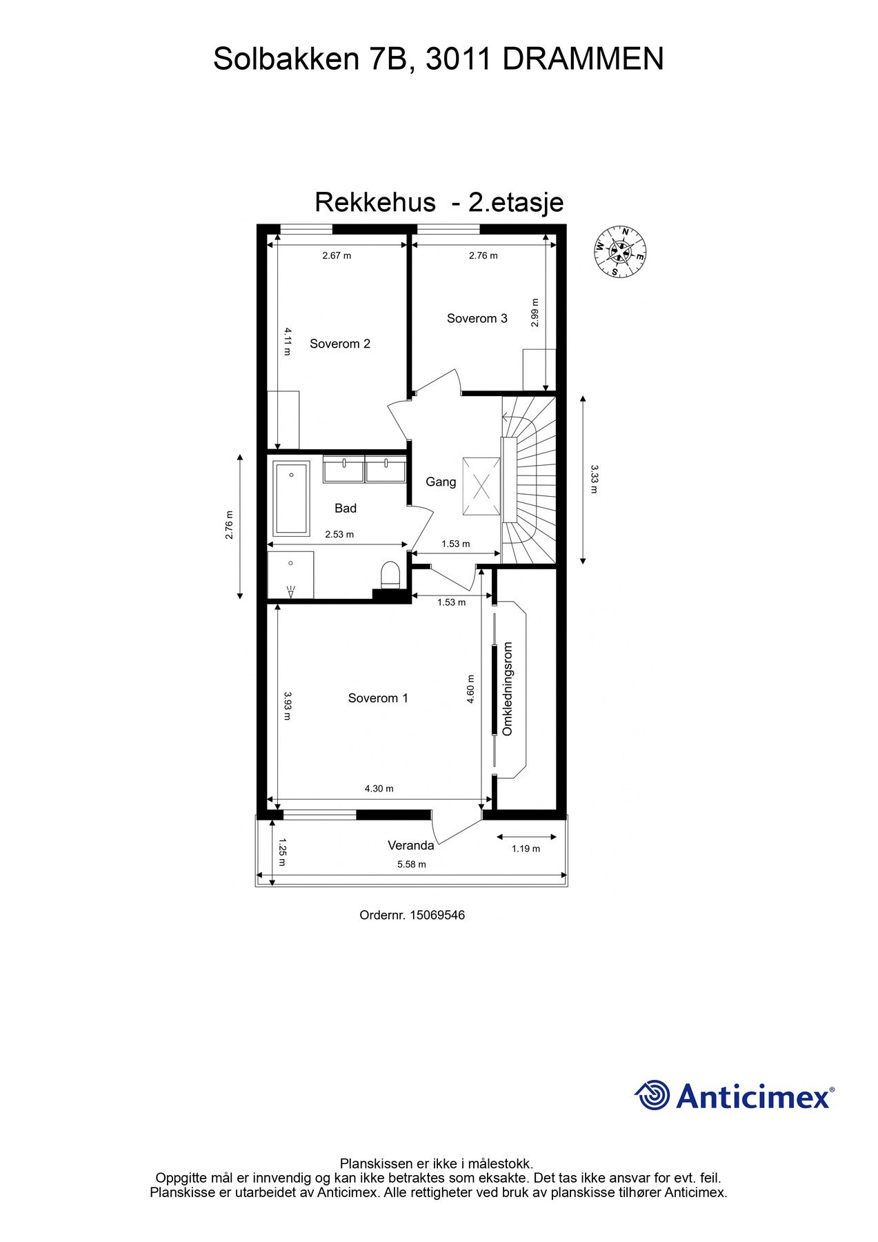 Plantegning 2. etasje Galleribilde