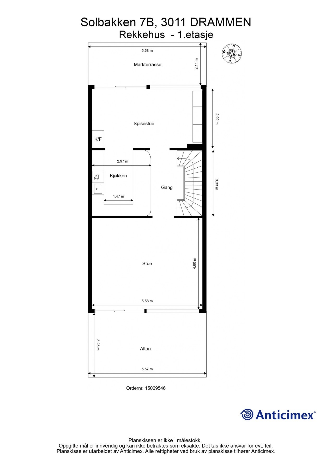 Plantegning 1. etasje Galleribilde