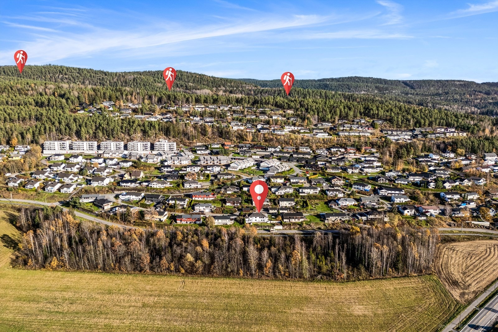 Det er kort vei til flotte turmuligheter i Skafjellåsen. Galleribilde
