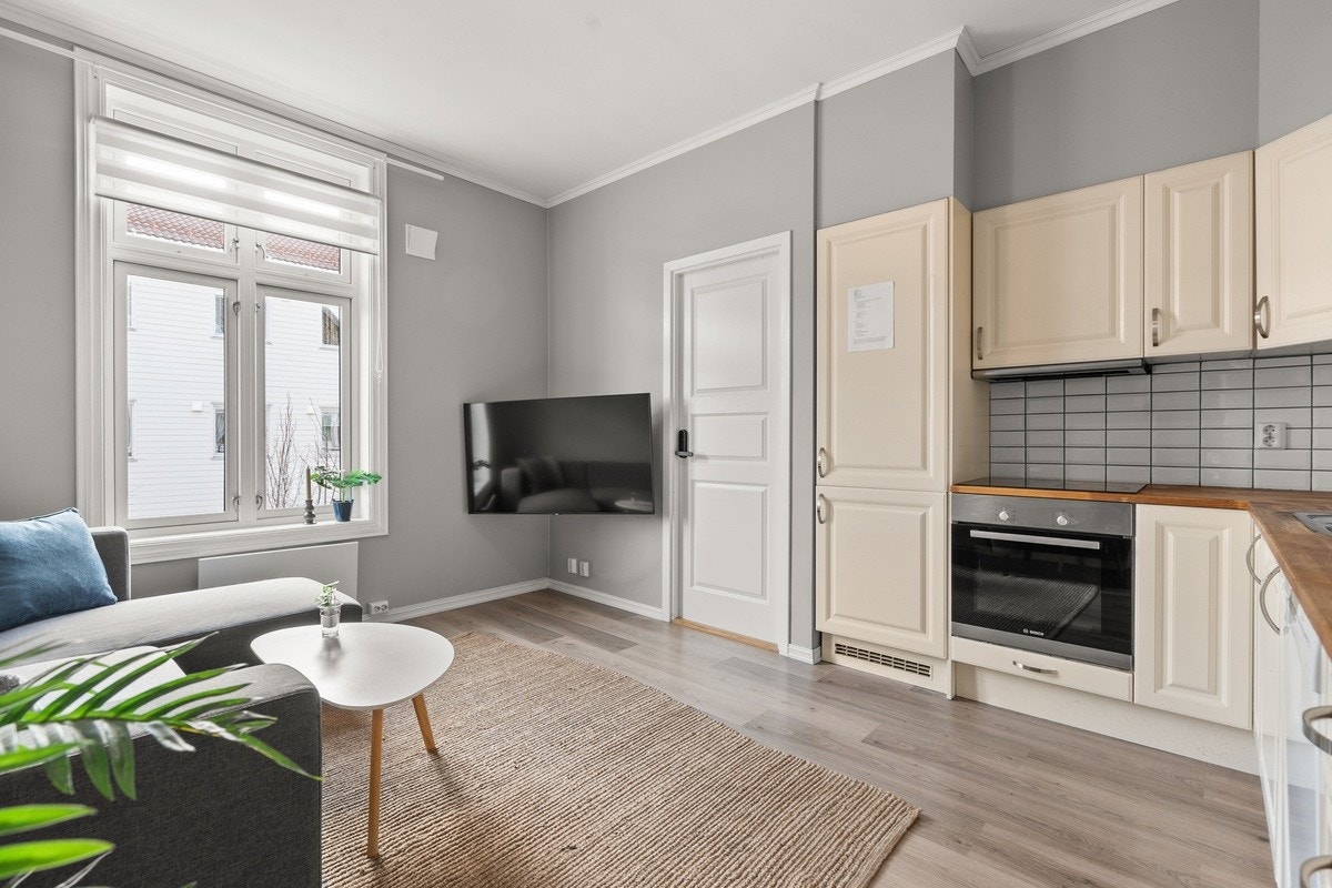 Et av soverommene er inn fra Stue/kjøkkenet Galleribilde