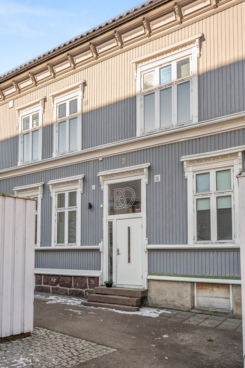 Inngangsparti fra bakkeplan Galleribilde