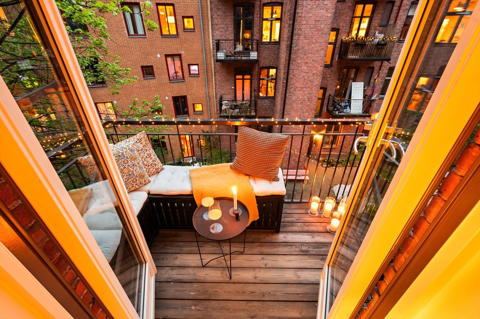 Leilighetens nydelige balkong Galleribilde