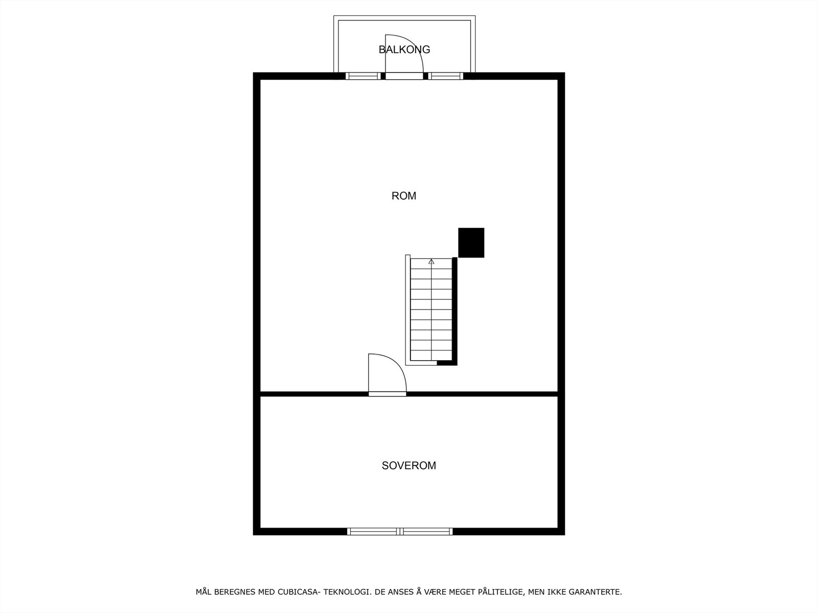 Veiledende skisse av loftsetasje. Galleribilde