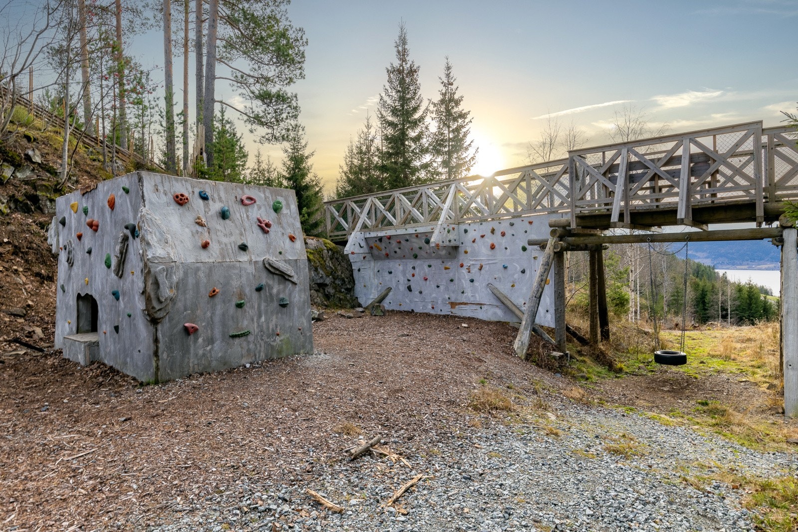 Klatrepark v/hyttefeltet. Galleribilde