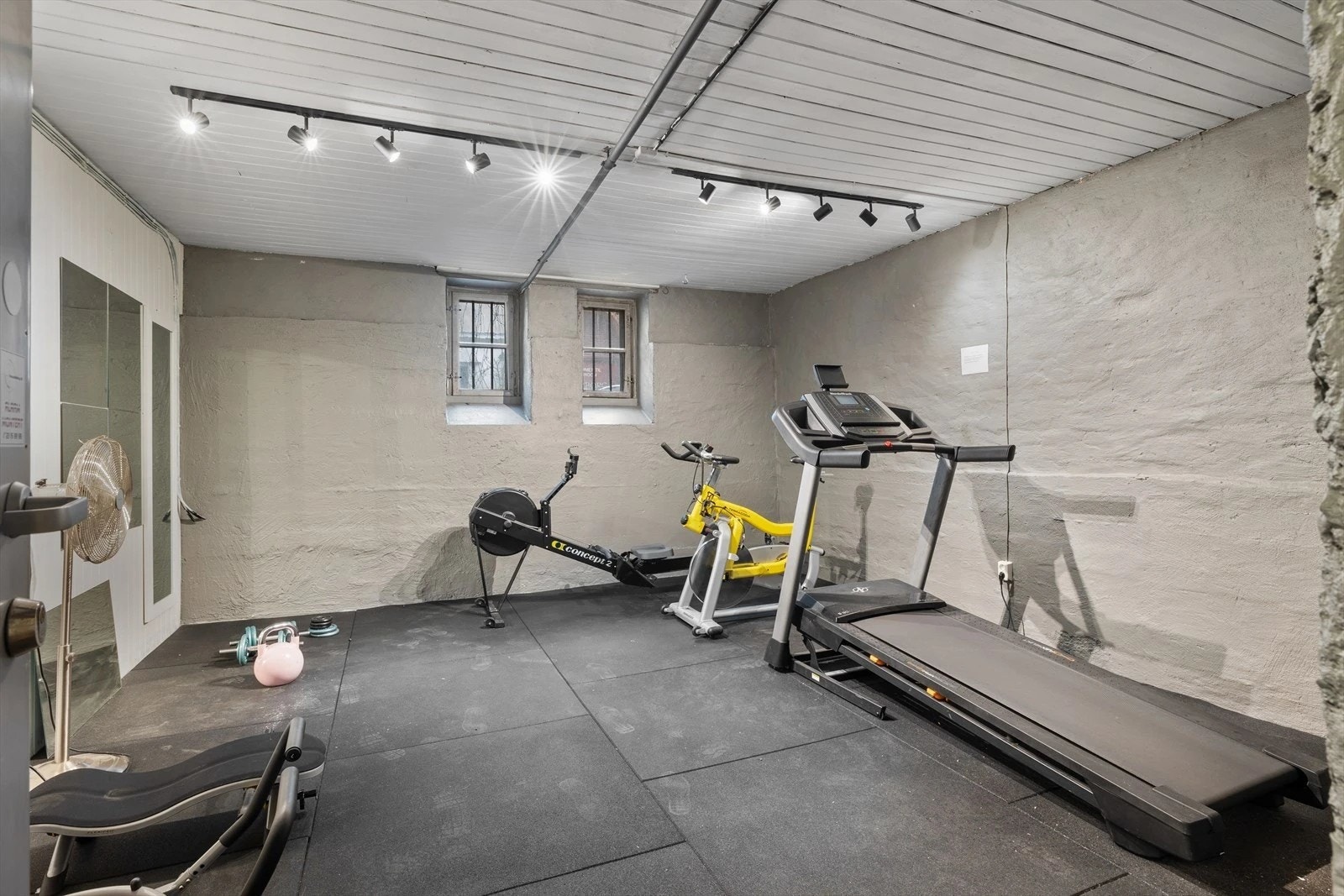 Boligeselskapet har et eget trimrom. Galleribilde