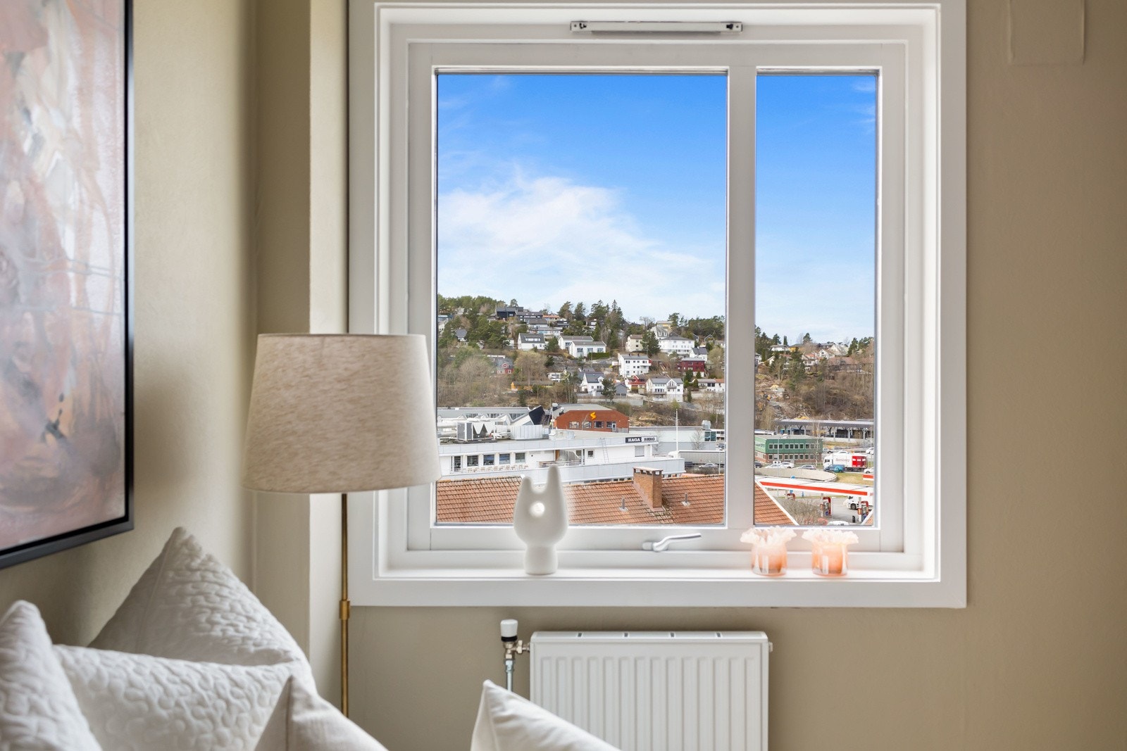 Flott utsikt også fra soverommet Galleribilde