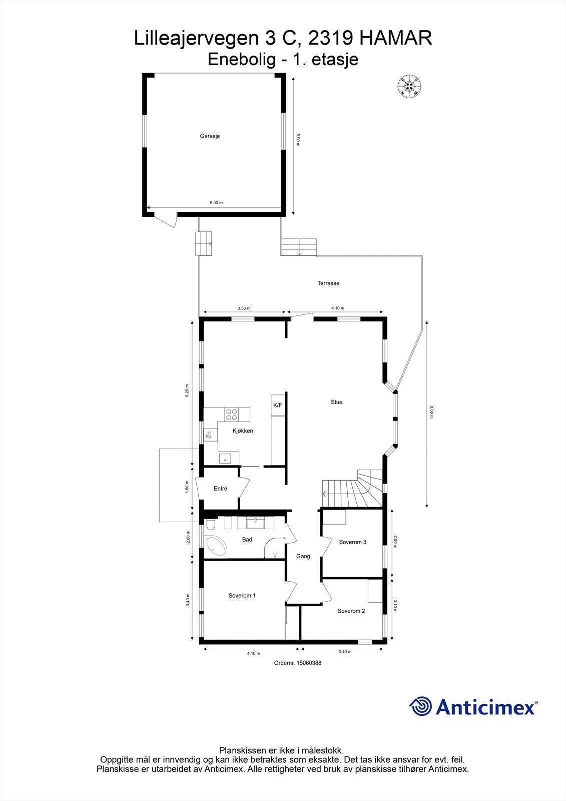 Plantegning 1. etasje. Galleribilde