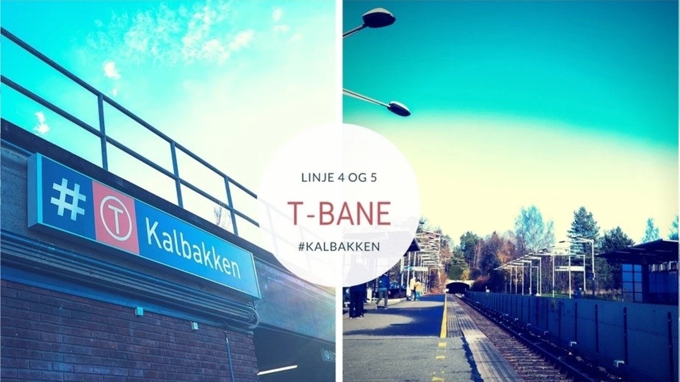 Kalbakken T-bane - kort gange fra boligen. Galleribilde