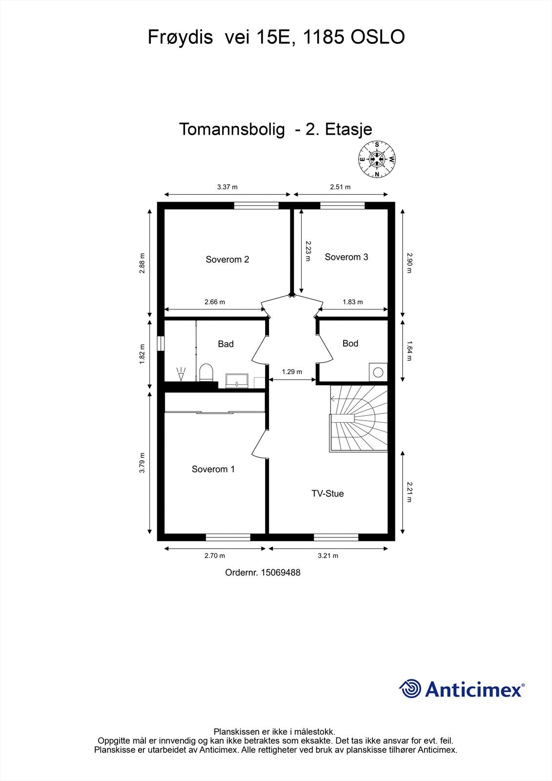 Plantegning 2. etasje Galleribilde