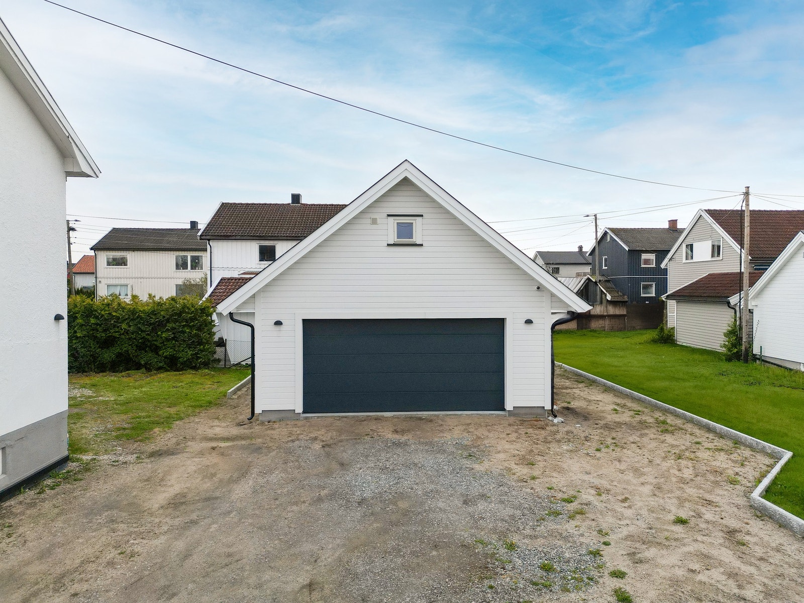 Det er ny dobbelgarasje fra 2020. Galleribilde