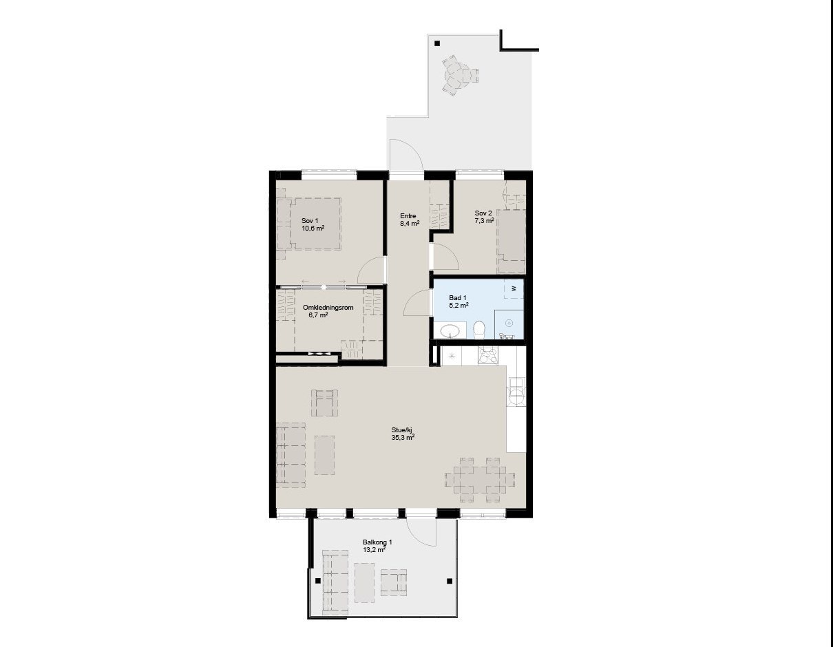 Plantegning Galleribilde