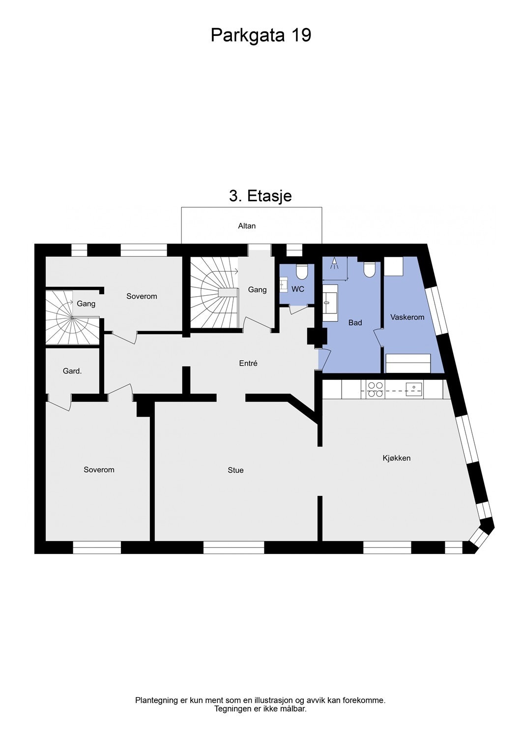 Plantegning 2D Galleribilde