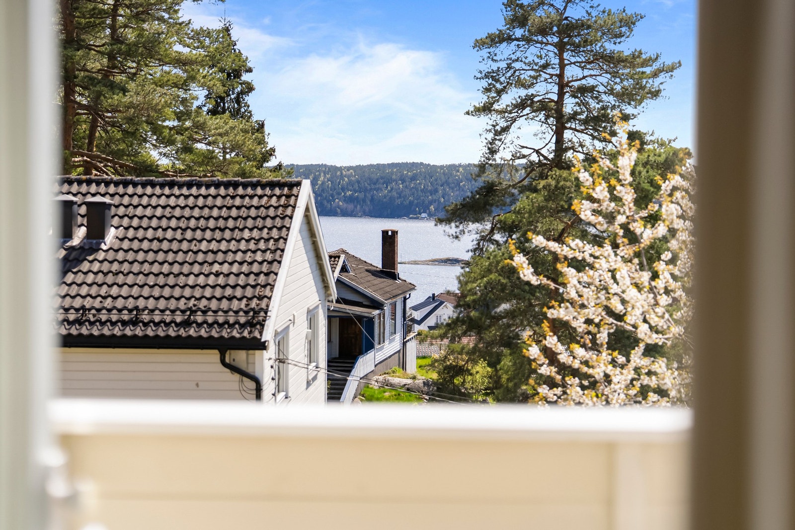 Fra stuen har du fin sjøutsikt! Galleribilde