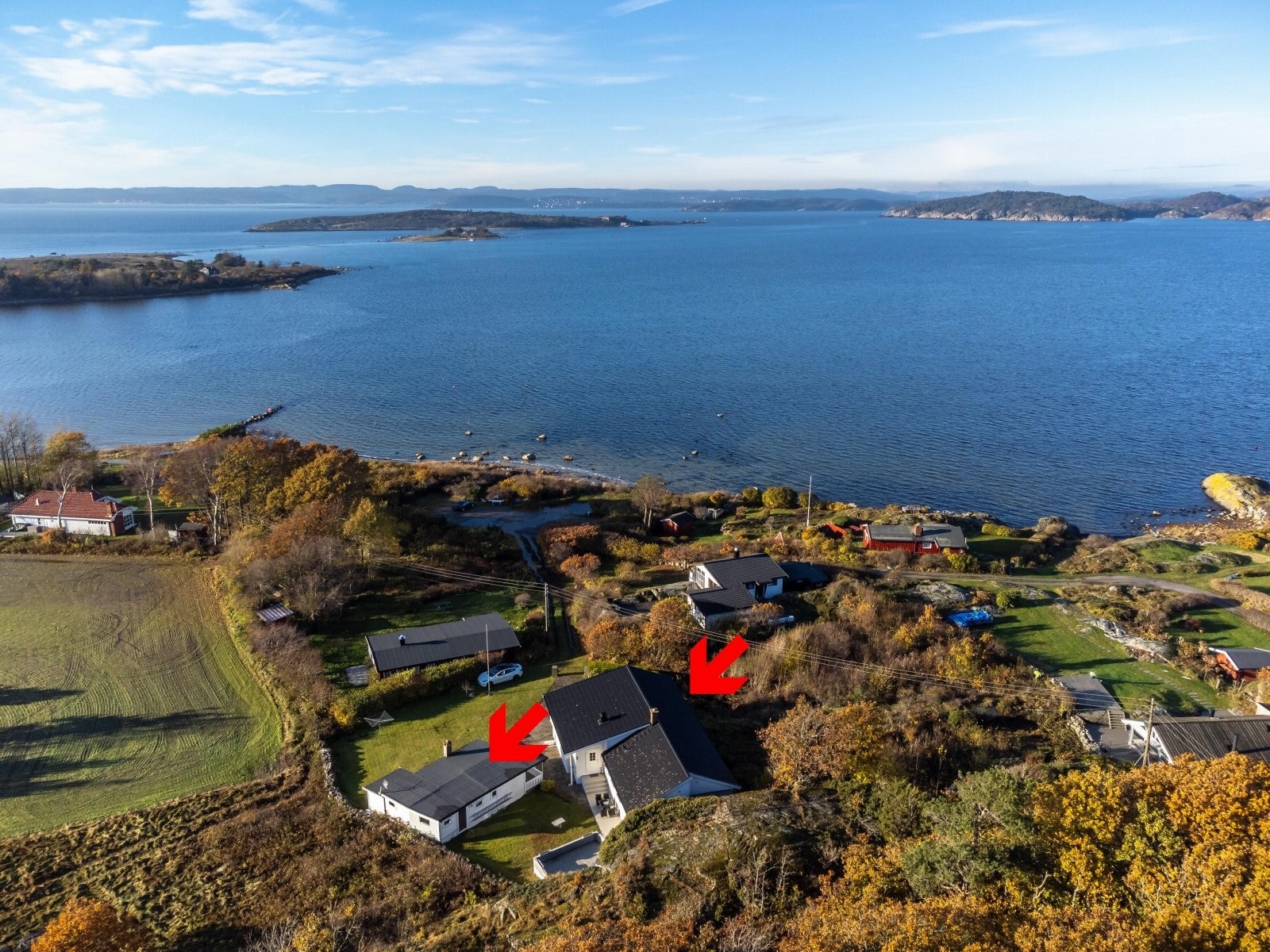 Fantastisk beliggenhet nær sjøen på Værvågen på Mølen i Larvik kommune Galleribilde